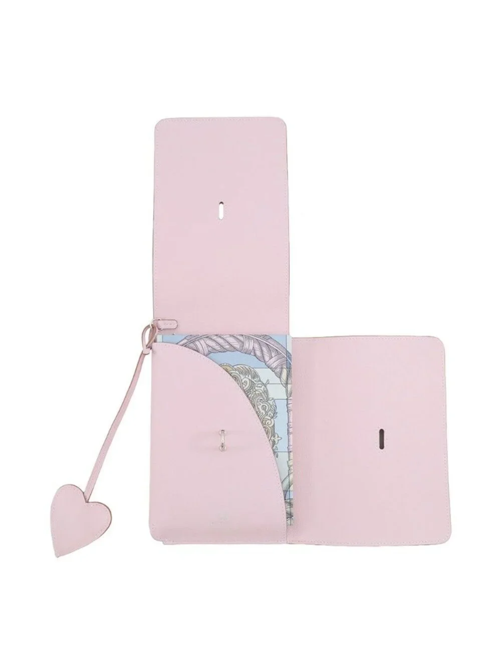 Hermes Note Cover Carnet Secret Mauve Pale Silver Swift Della Cavalleria